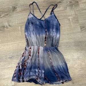 HEIMISH USA Blue and Purple Woman’s Romper